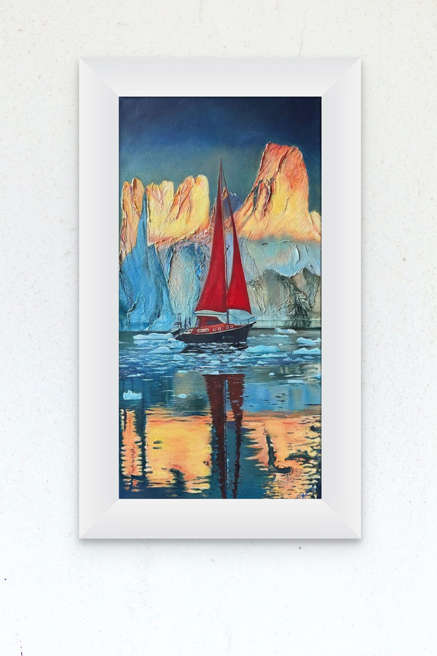 Frosty Scarlet Reverie