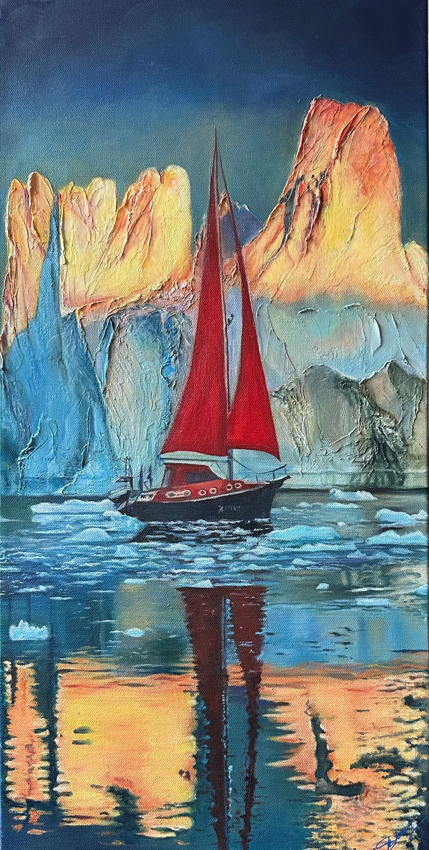 Frosty Scarlet Reverie