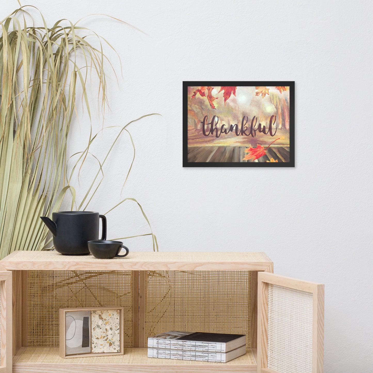 Framed poster Thankful
