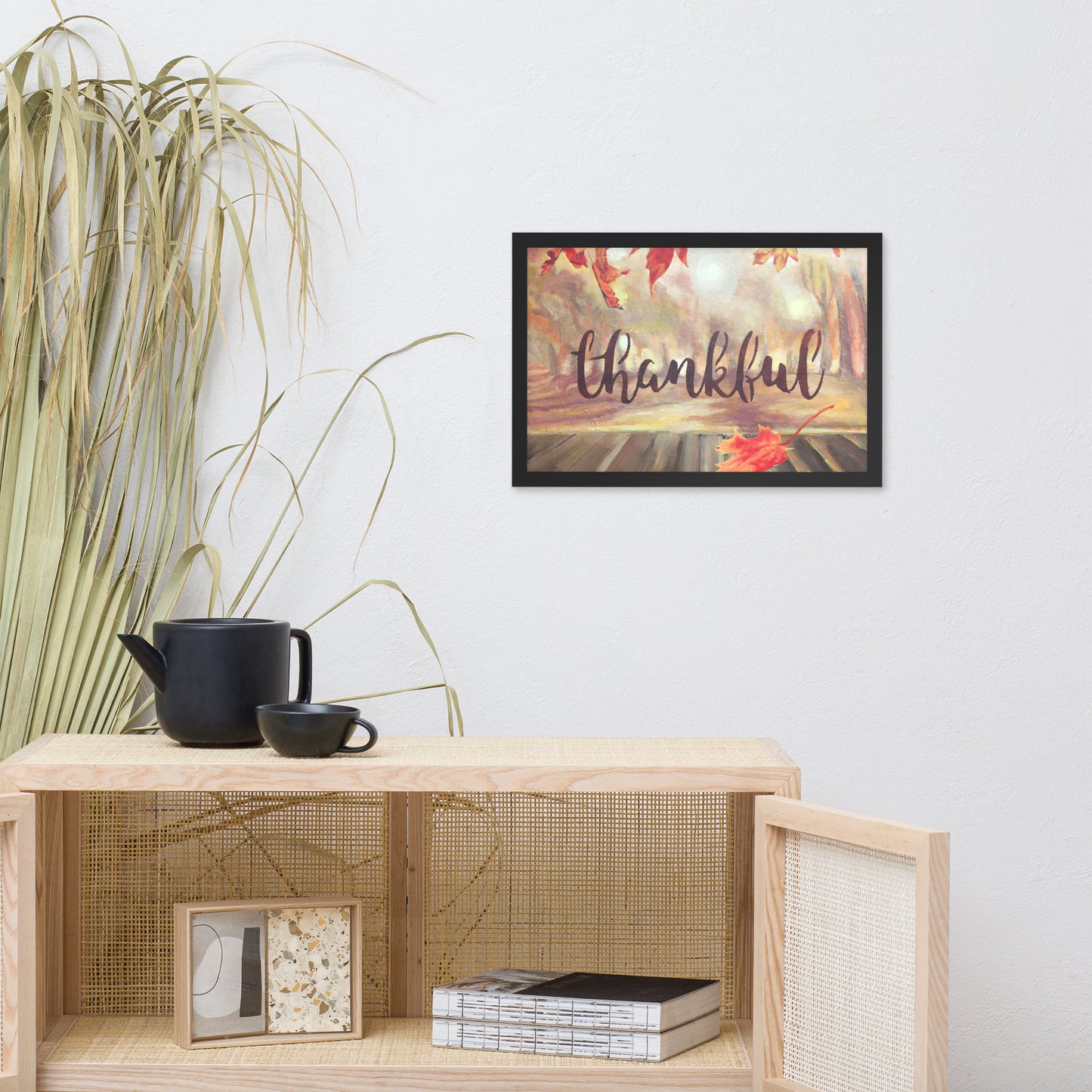 Framed poster Thankful