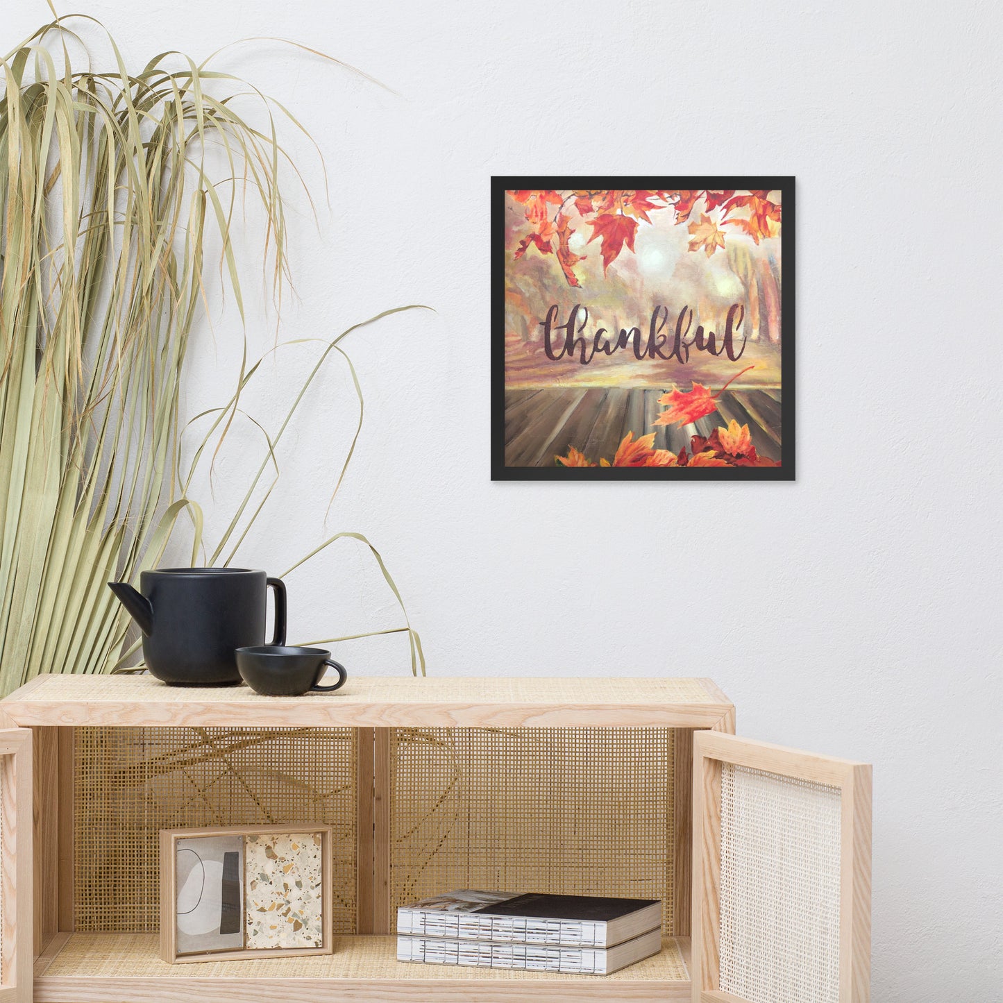 Framed poster Thankful