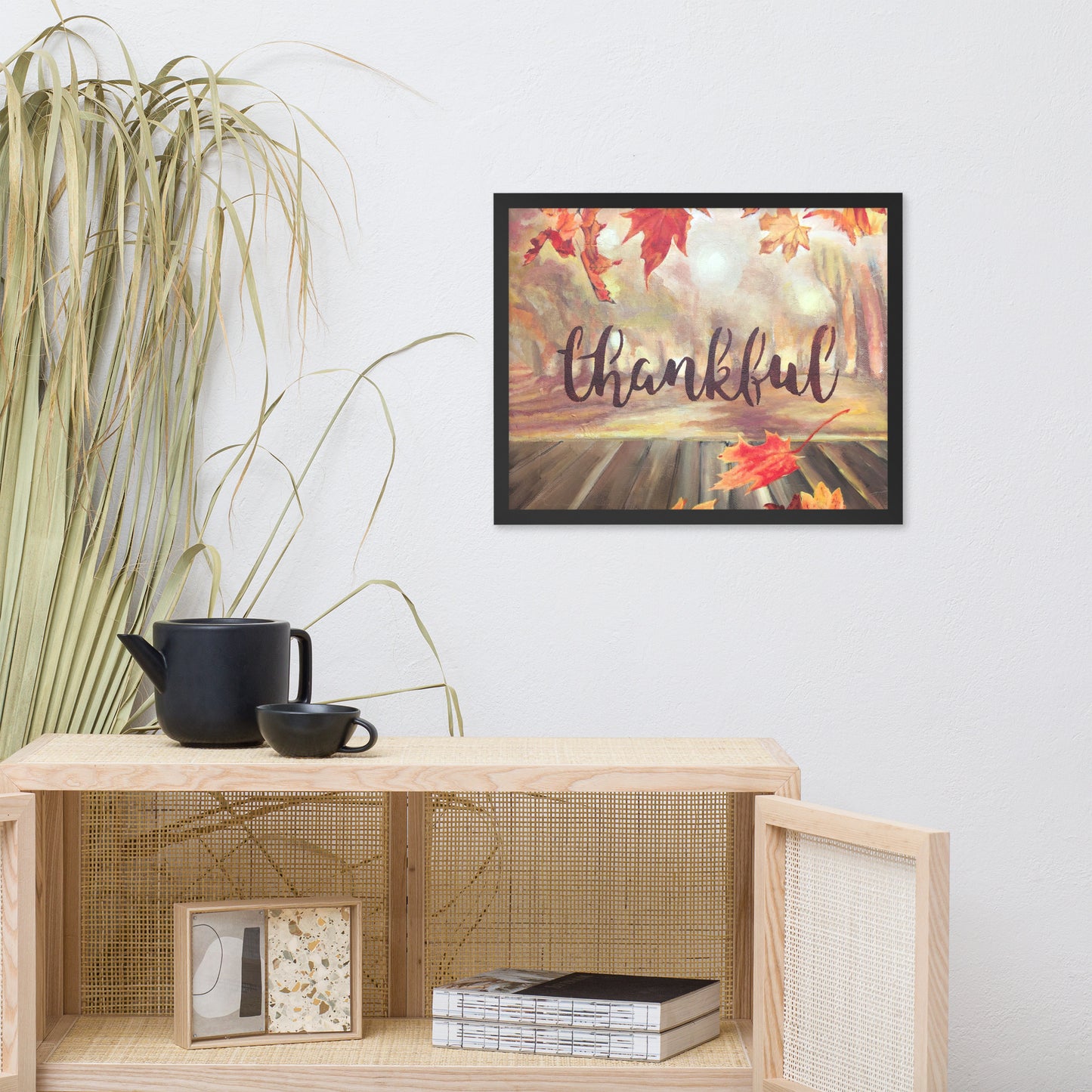 Framed poster Thankful