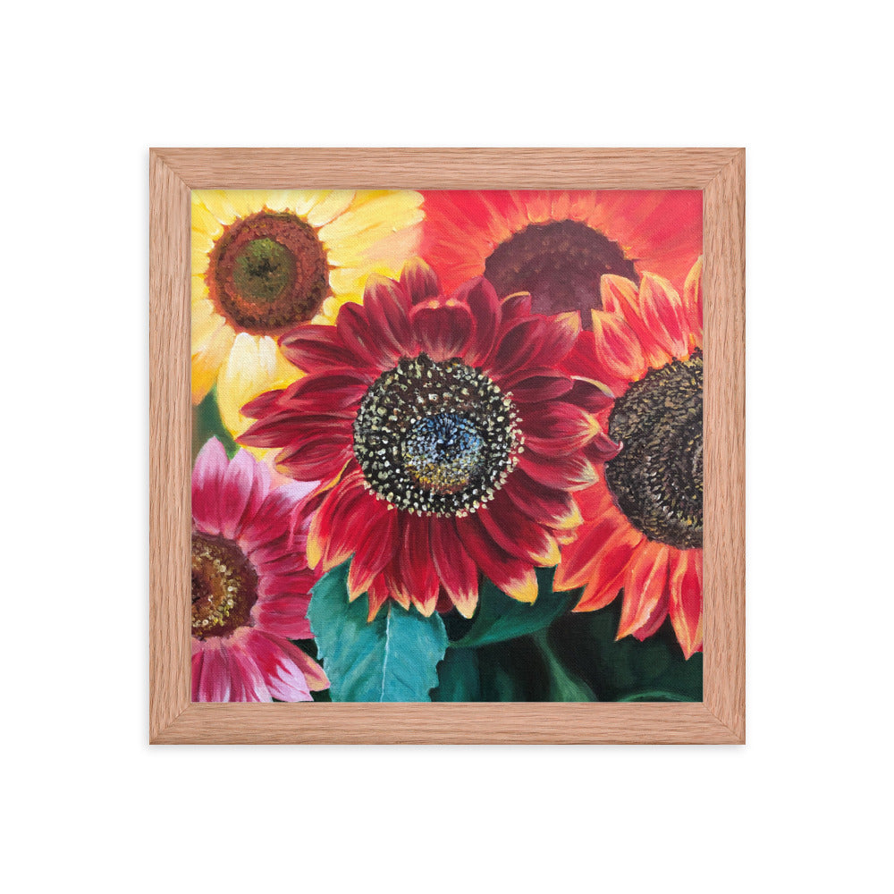 Framed poster Sunflower