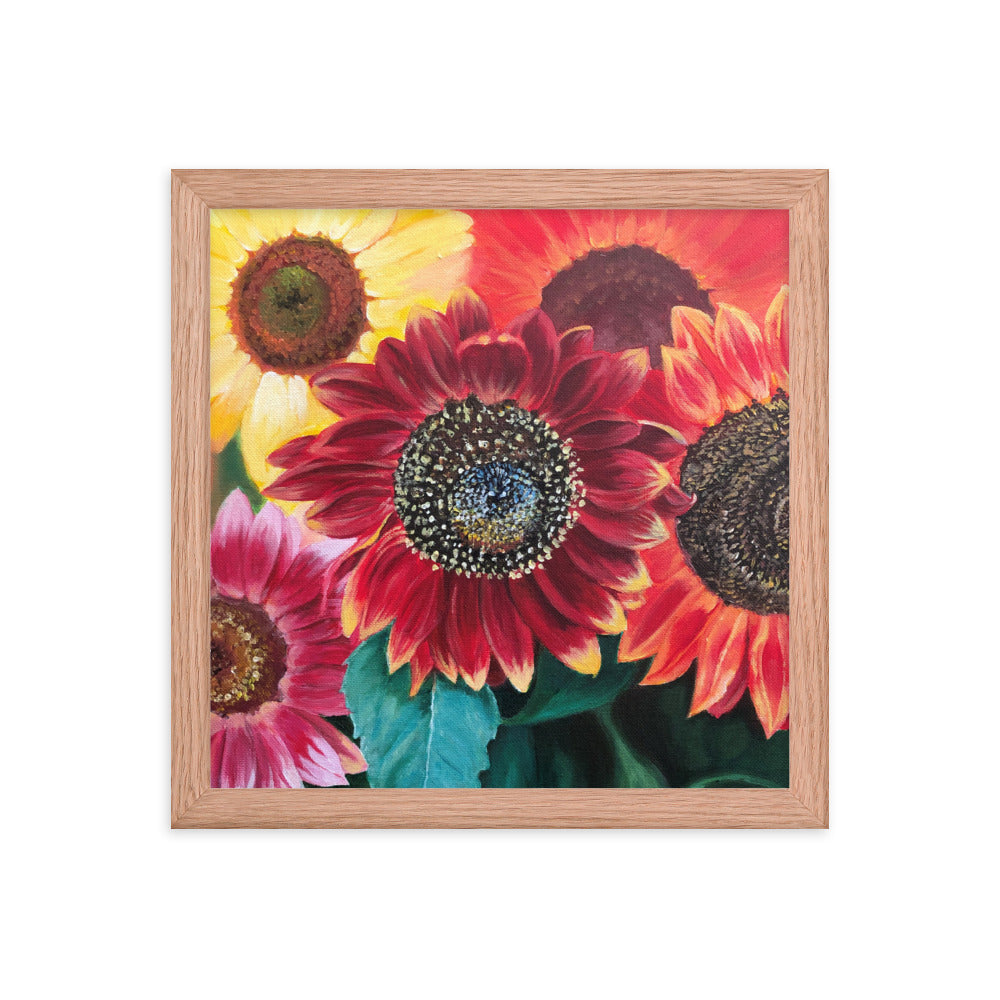 Framed poster Sunflower