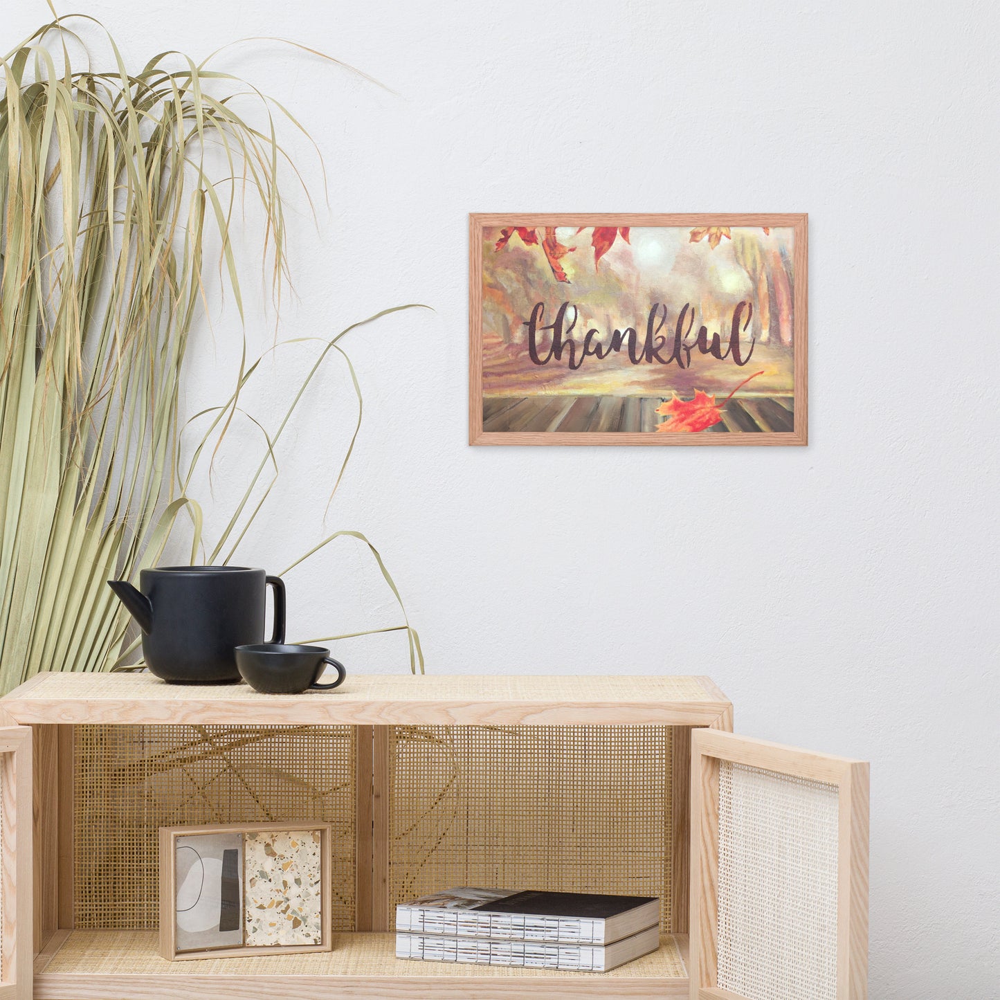 Framed poster Thankful