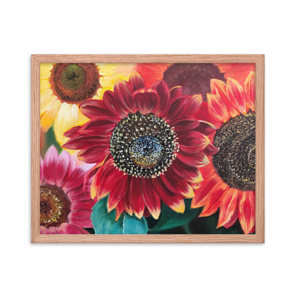 Framed poster Sunflower