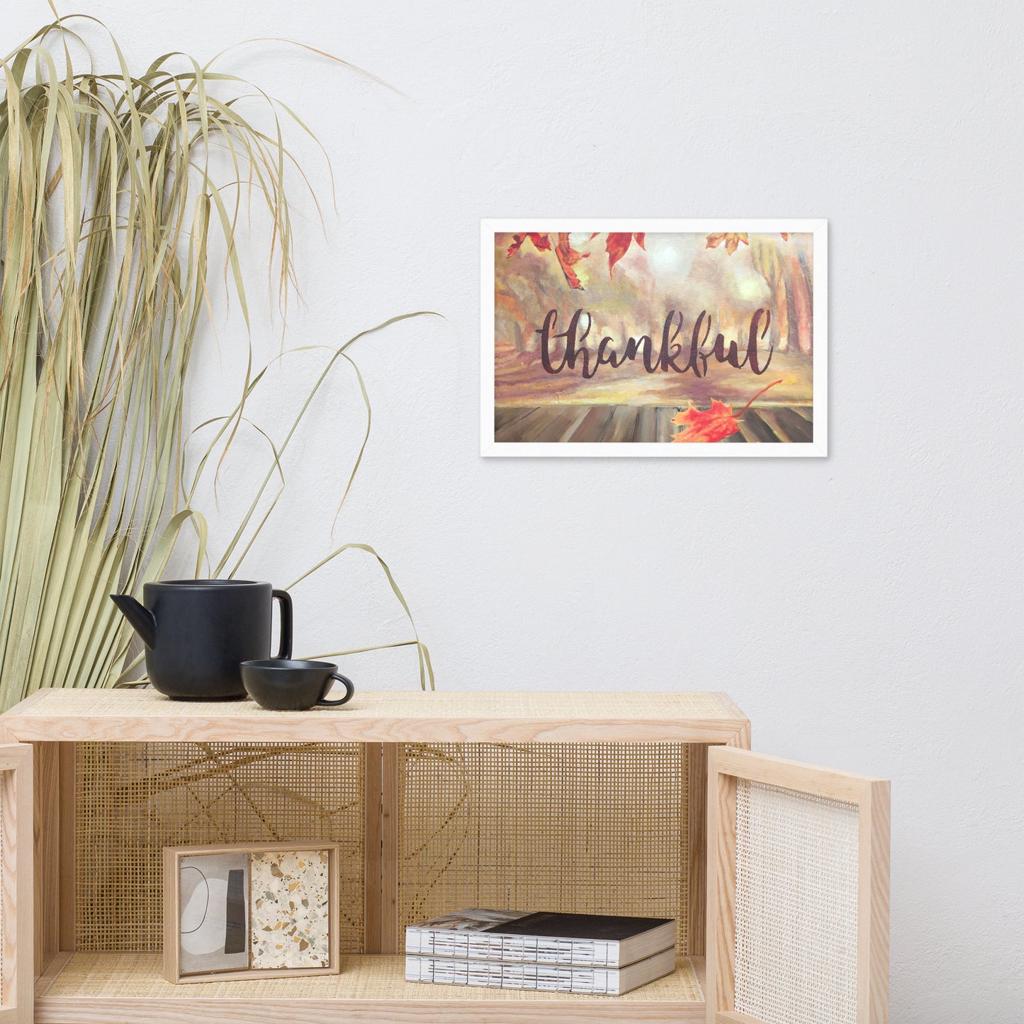 Framed poster Thankful