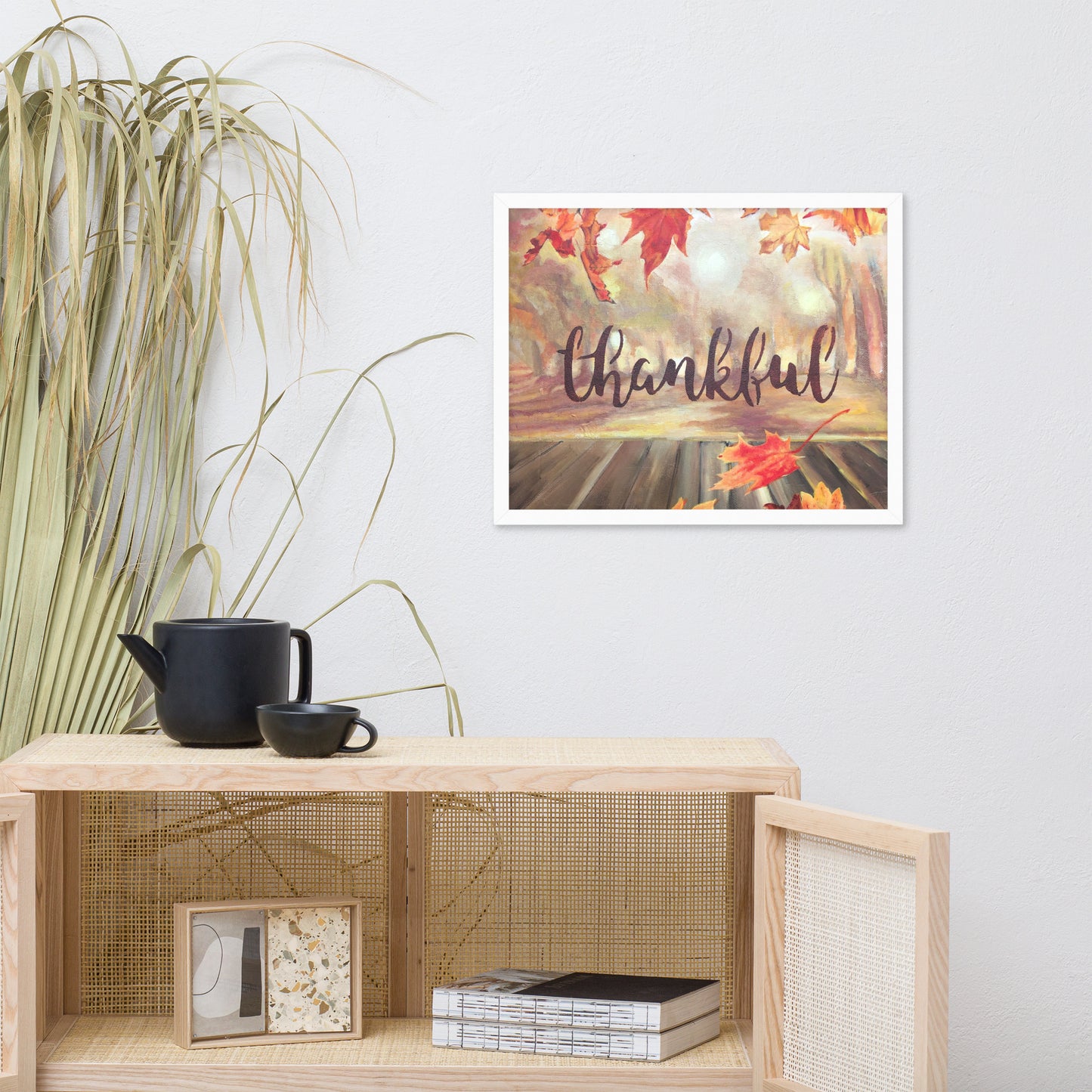 Framed poster Thankful