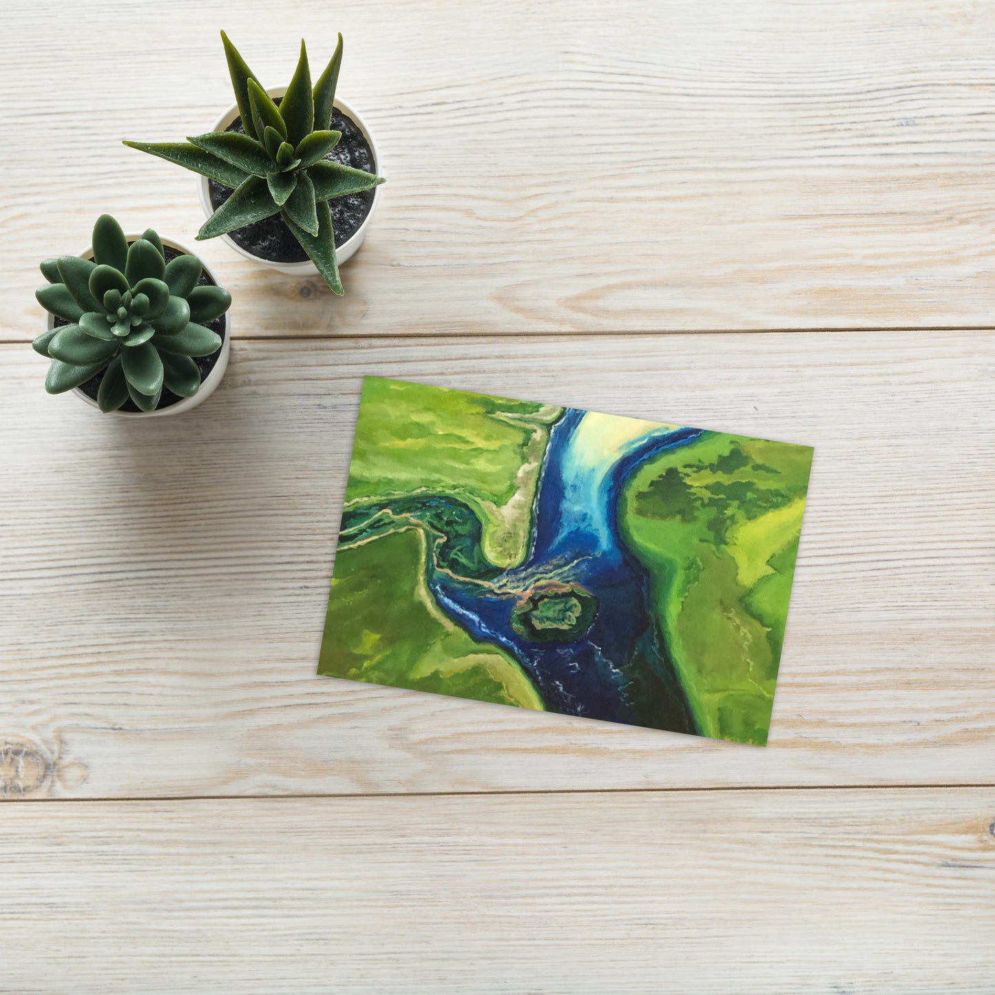Greeting cards Floodplains nature in Art