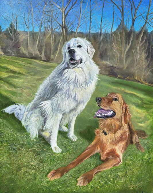 Hand-painted acrylic painting commission will be one of the best presents you have ever been given!