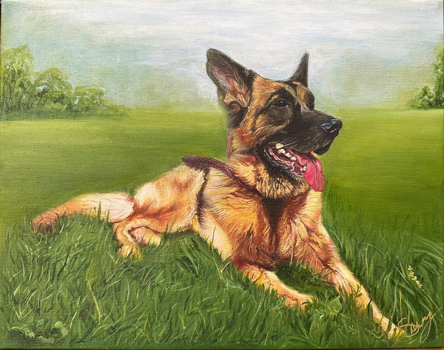 Hand-painted acrylic painting commission will be one of the best presents you have ever been given!