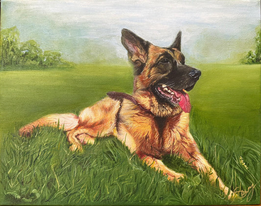 Hand-painted acrylic painting commission will be one of the best presents you have ever been given!